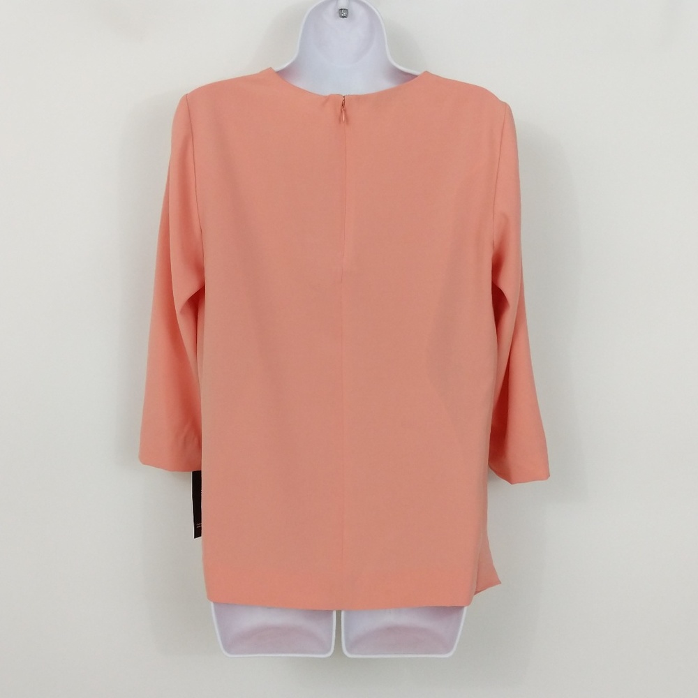 💙3xHP💙 Alfani Pink Pleated Asymmetrical Blouse - Picture 2 of 3